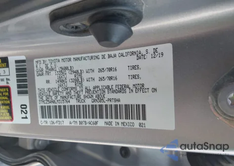 2020 Toyota Tacoma Trd Off-Road from USA, damaged, VIN 3TMCZ5AN0LM315764